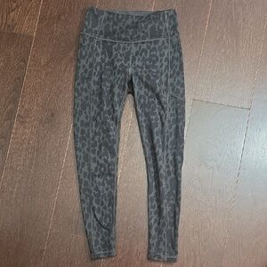 Victoria's Secret Black Leopard Print Leggings